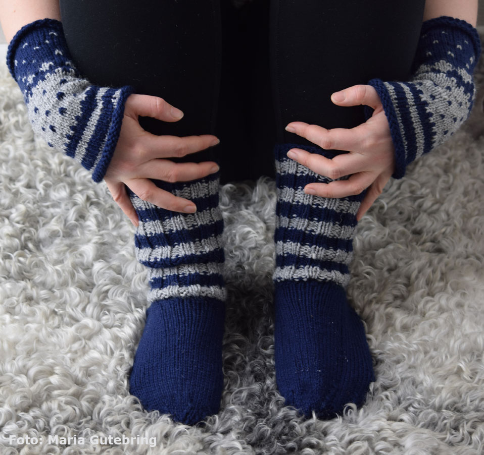 Pulsvärmare och sockor att sticka själv