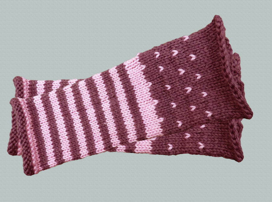 Lila-rosa m�nstrade 25 cm